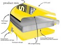 Deska SUP Easy Ride SAFE 10.6 GIALLO żółty paddleboard - Deski SUP Allround (uniwersalne) - Obraz nr1