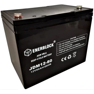 Bateria AGM Longlife 80Ah 12V JDM12-80 Enerblock