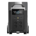 EcoFlow DELTA Pro – panel przedni z wyświetlaczem i czterema gniazdami AC (EU)