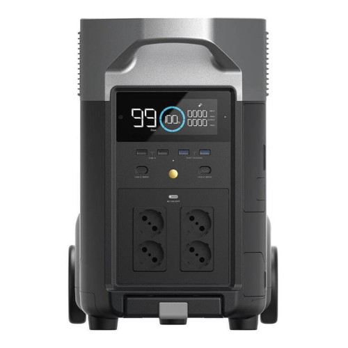 EcoFlow DELTA Pro – panel przedni z wyświetlaczem i czterema gniazdami AC (EU)