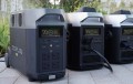 EcoFlow power station — DELTA Pro w zestawie z innymi stacjami, praca na zewnątrz