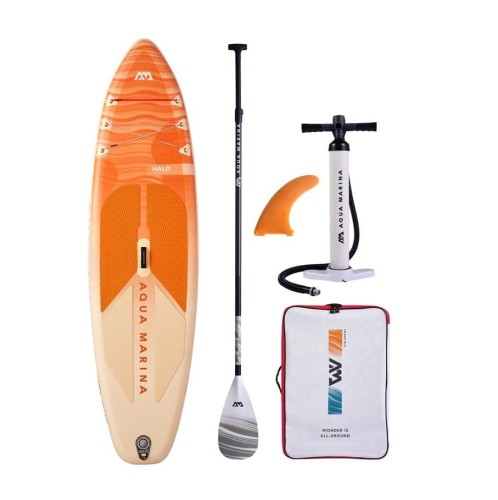Deska SUP Aqua Marina Halo TPU - zdjęcie produktowe zestaw z wiosłem