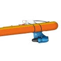 Silnik BlueDrive S Aqua Marina zamocowany na desce sup GO Turbo - widok z boku