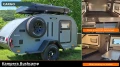 Kampera Bushcamp Cargo – widok z zewnątrz + przestrzeń ładunkowa i układ dzienny (activegames.mom)
