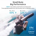 Waydoo Subnado Plus – infografika: kompaktowa konstrukcja i ergonomiczny uchwyt