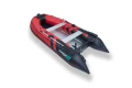 Łódź pontonowa Gladiator Active C330 AL – widok 3/4 bez markizy; aluminiowa podłoga i pawęż pod silnik