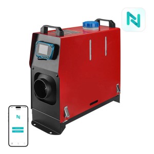 Ogrzewanie postojowe powietrzne - BlitzWolf BW-AH-V2B-BT - 5 kW (12 V), Bluetooth, wejście AC + adapter, kontroler z wyświetlaczem