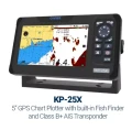 Chartplotter nawigacyjny morski z echosondą AIS i obsługą radaru Onwa KP-25X - zdjęcie produktowe