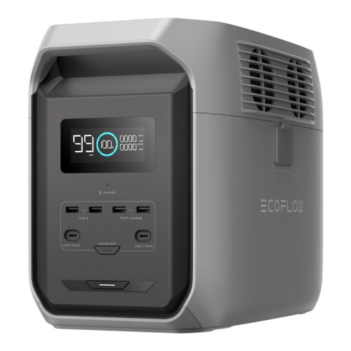 Stacja zasilania EcoFlow DELTA-3 1500Wh - lewy bok