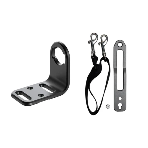 LEFEET Single Hand Rail Kit — komplet zestawu: uchwyt, smycz z karabińczykami, płytka/adapter i śruba, do P1/P1 XR/P1 Lite