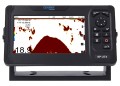 Ploter morski Onwa KP-27X – front, menu i widok mapy na ekranie 7″