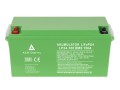 LP24-100 LiFePO4 24V 100Ah AZO DIGITAL — zbliżenie zacisków M8, tabliczki znamionowej i obudowy IP65, detale przyłącza