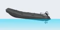 Silnik elektryczny Spirit 2 ePropulsion 2kW - grafika na łodzi typu RIB