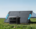 Przenośny panel solarny 400W – podłączenie do stacji zasilania, przewody i złącza MC4, Anker SOLIX PS400