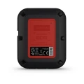 Garmin inReach Messenger Plus – widok z tyłu, etykieta urządzenia i informacje o SOS/Iridium