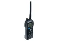 Ujęcie pod kątem: Icom IC-M73Euro, radiotelefon VHF morski z anteną i wyświetlaczem