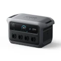 Anker SOLIX C2000 Gen 2 2048Wh 2400W – stacja zasilania, widok 3/4 z przodu z ekranem i 4 gniazdami 230V