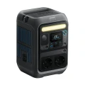 Anker SOLIX C300X AC 288Wh – stacja zasilania 2×230V, ujęcie 3/4 z boku z widoczną kratką wentylacyjną