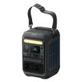 Anker SOLIX C300X AC 288Wh – stacja zasilania 2×230V z paskiem transportowym, ujęcie 3/4 z przodu