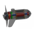 Haswing Ventura 5.0T 24V 160 lbs – przekrój silnika bezszczotkowego