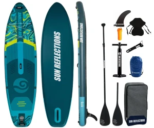 Deska SUP XXL 11.6 Combo Sun Reflections Emerald