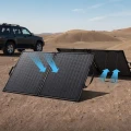 składany panel solarny Anker Solix PS200 Bifacial 200W w użyciu w terenie
