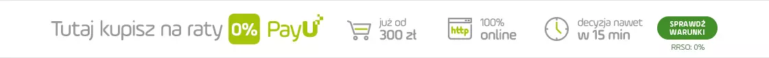 baner dotyczący systemu PayU w tym płatności na raty zero