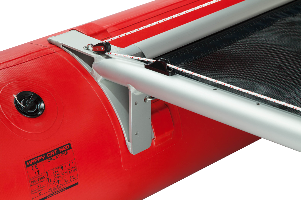 Happy Cat NEO – solidna rama profilowa z anodowanego aluminium i zintegrowana trampolina