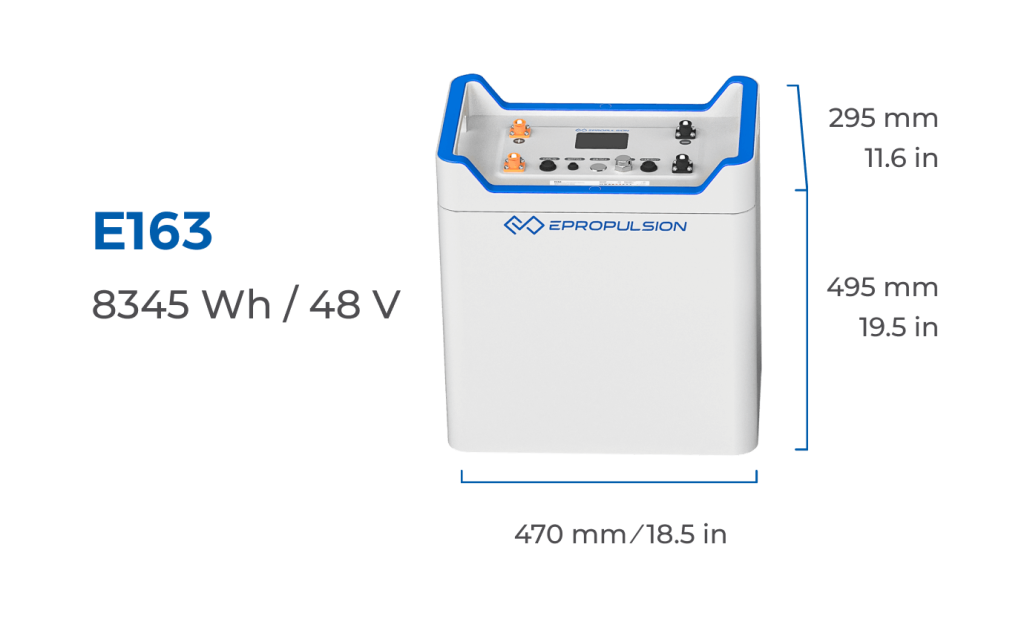 Baterie ePropulsion E-Series E60 i E163 LiFePO4 48V – porównanie serii
